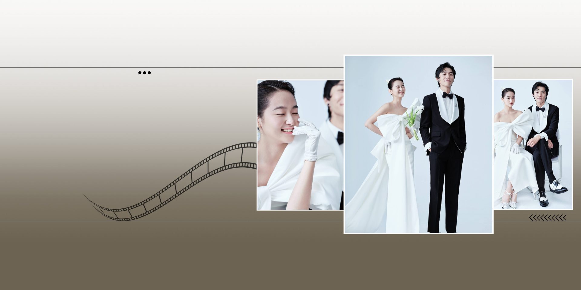 chụp ảnh cưới trong studio theo phong cách hàn quốc