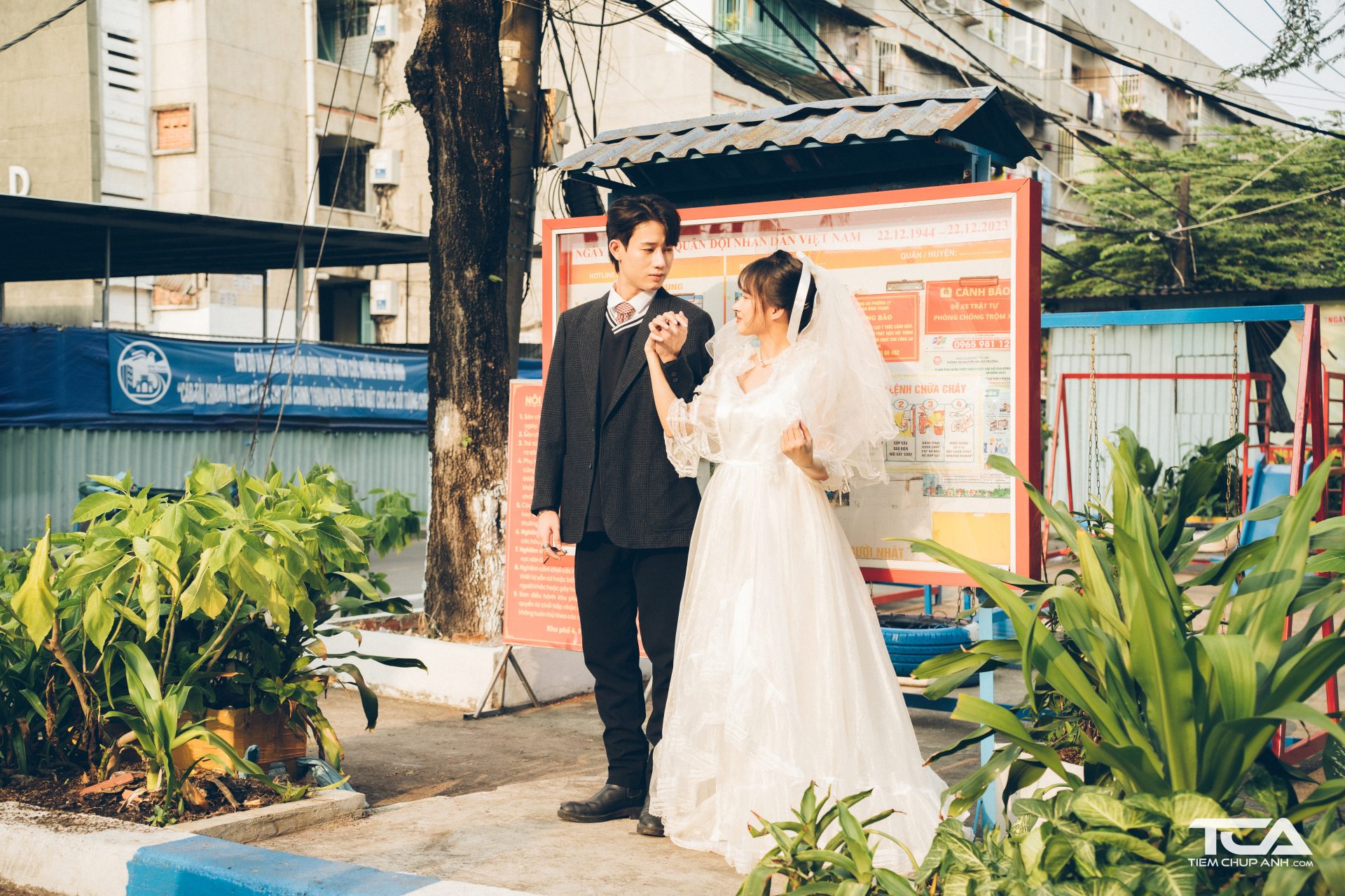 chụp hình cưới theo phong cách vintage